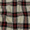 1 Yard Famous Designer Cream, Black and Red Plaid Blended Wool Boucle Coating